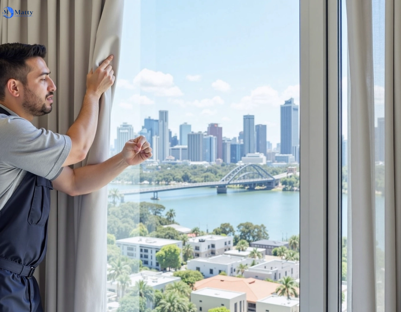Professional curtain steam cleaning service don-valley-vic QLD by Matty Curtain Cleaning